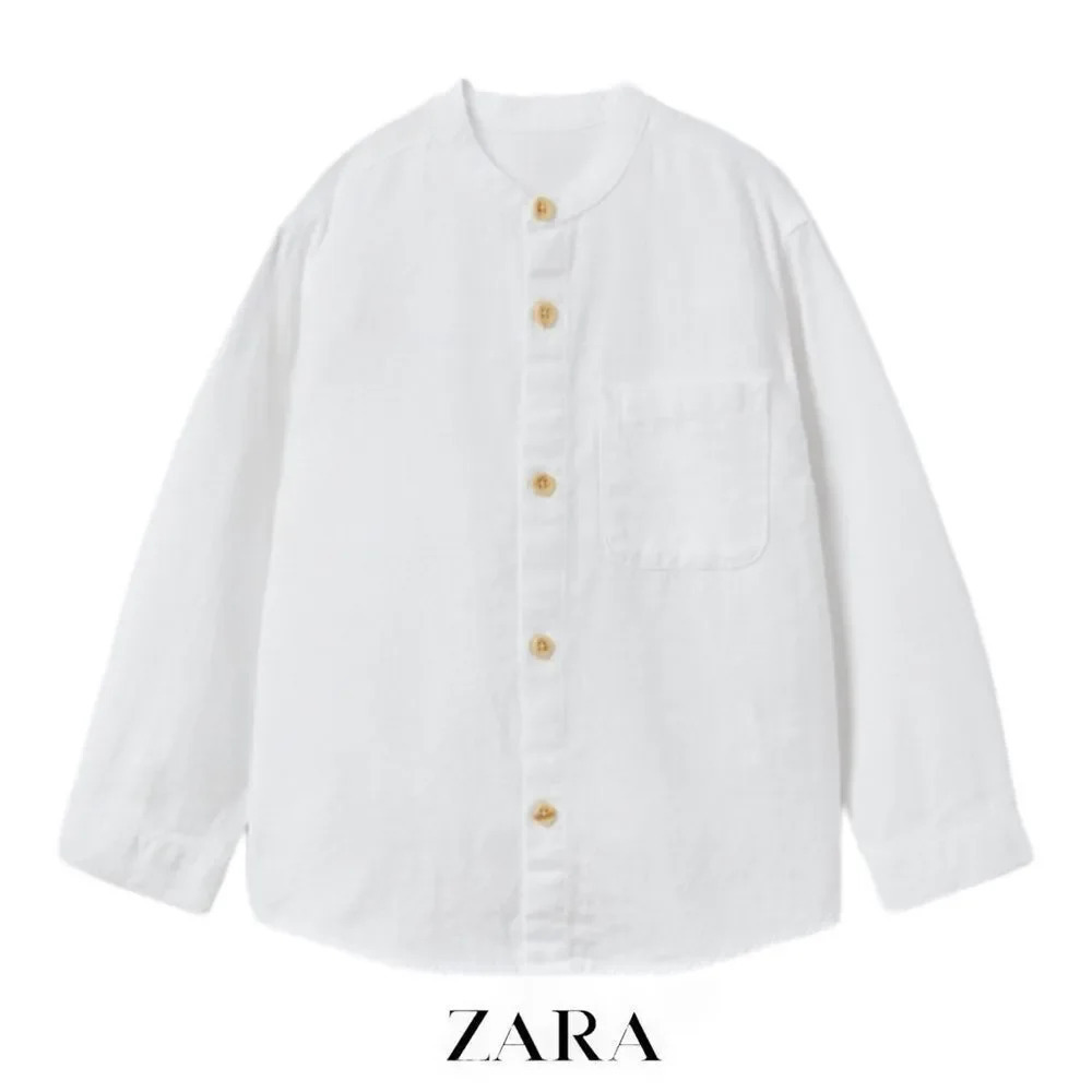 ZARA Kids | White | BASIC WOVEN SHIRT